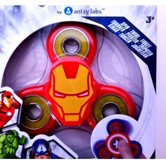 Zuru Fidget Spinner Marvel Avengers Iron Man - NEW - 3+ - Picture 2 of 4